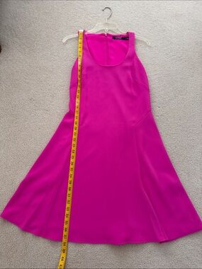 Ralph Lauren Fuchsia Sleeveless Midi Dress